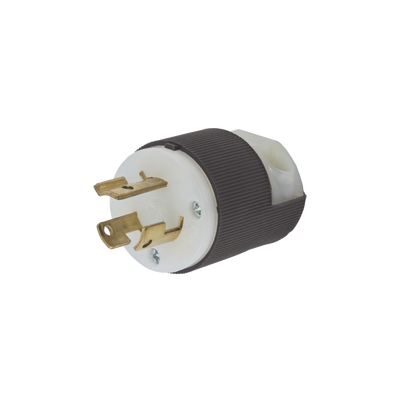 [N4-HUB-HBL-4570C-213855] Clavija Industrial con Bloqueo de Media Vuelta / 15 A 250 V CA / 2 Polos 3 Hilos / Color Blanco y Negro / Nema L6-15P.