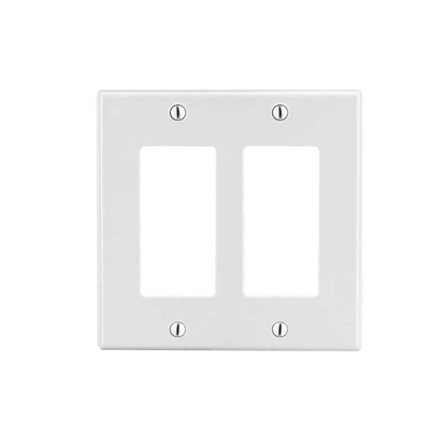 [N4-HUB-P262W-228987] Tapa para Caja Multigang / Contacto Doble / Color Blanco.