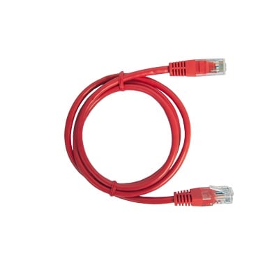 [N4-LP-UT6-100-RD-65941] Cable de parcheo UTP Cat6 - 1 m - rojo