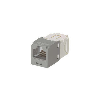 [N4-CJ688TGIG-177984] Conector Jack RJ45 Estilo TG, Mini-Com, Categoría 6, de 8 posiciones y 8 cables, Color Gris