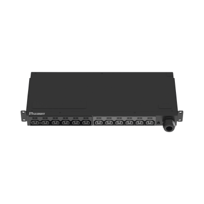 [N4-P12B47M-185907] PDU Básico para Distribución de Energía, Enchufe de Entrada NEMA L6-30P, Con 12 Contactos C13, Instalación Horizontal de 19in, 1UR, 30 Amp, 208 Vca