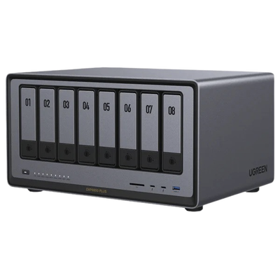 [N4-35126B-239389] NASync DXP8800 Plus | SO UGOS Pro |  Intel X86 12th Gen Intel® Core™ i5 | SSD 128 GB | 8-Bahias (SATA) | 8GB DDR5 (Exp. a 32GB) | 2* M.2 SSD | 4 Puertos Thunderbolt™4 | WiFi | 1*USB3.2 Gen2, 10Gb/s | HDMI 8k.