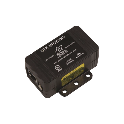 [N4-DTK-MRJETHS-153298] Protector de un solo canal 10GbE para sistemas de CCTV , Ideal para protección de cableado categoría CAT5e, CAT6 y CAT6A.