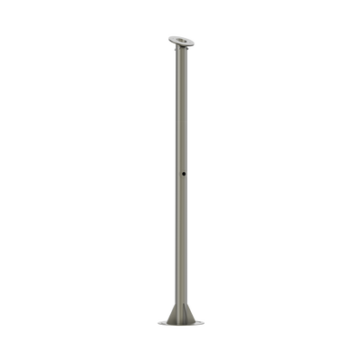 [N4-L1500-X800-R125(TCGX06)-237747] Poste para Cámara ANPR / Compatible con DS-TCG406-E / Altura de 1.5 Metros /  Color Gris