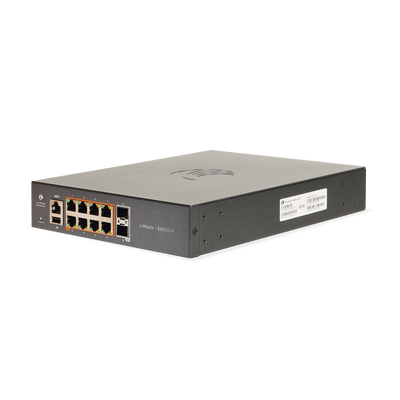 [N4-MX-EX1010PXA-0-190826] Switch PoE cnMatrix Ex1010-P / 8 Puertos Gigabit PoE 802.3af/at + 2 SFP / Capa 2 / Gestión en la Nube Gratuito