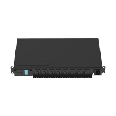 [N4-P08D09M-187534] PDU Monitoreable (MI) para Distribución de Energía, Enchufe de Entrada NEMA 5-15P, Con 8 Salidas 5-20R, Horizontal 19in, 120 Vca, 15 Amp, 1UR