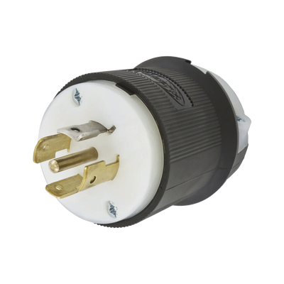 [N4-HUB-HBL-2511-214842] Clavija Industrial con Bloqueo de Media Vuelta / 20 A 120/208 V CA / 4 Polos 5 Hilos / Color Blanco y Negro / Nema L21-20P/ Grado Industrial.