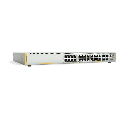 [N4-AT-X230-28GP-10-137055] Switch PoE+ Administrable Capa 3, 24 Puertos 10/100/1000 Mbps + 4 SFP Gigabit, 370 W