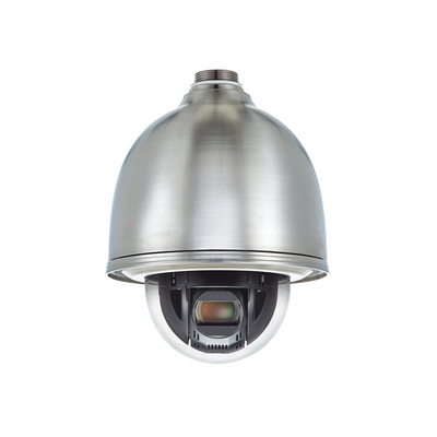 [N4-QNP6320HS-217262] Domo IP PTZ Antivandálico 2MP / Zoom Óptico 32X / H.265 & WiseStream  / WDR 120DB / Exterior IP66 / Acero Inoxidable