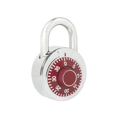 [N4-SYS-L26-S50-RJB-214521] Candado de Combinación / Medida 50 mm/ Nivel de Seguridad 3 / Combinación de Disco / Color Rojo.