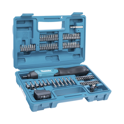 [N4-DF-001-DW-169200] Atornillador Reversible (Broquero 1/4) de 220 RPM con Cargador USB (Incluye 81 Puntas).