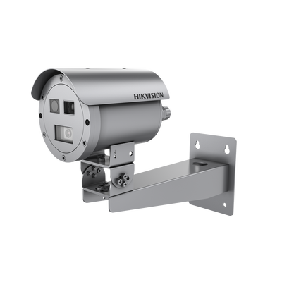 [N4-DS-2TD2568T-15/G0/T1Y-235151] Bala IP Térmica Dual / Termico 7 mm (256 X 192) + Óptico 4 mm (4 MP) / Termométrica / Detección de Temperatura / IP68 / 30 mts IR / Antiexplosión / Anticorrosión
