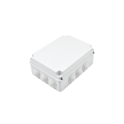[N4-GW-44-009-80754] Caja de derivación de PVC Auto-extinguible con 12 entradas, tapa atornillada, 300x220x120 MM, Para Exterior (IP55)
