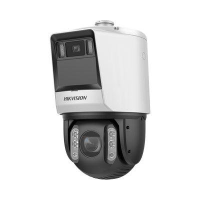 [N4-DS-2SR7C432IWG-B/R16/14(32XF1)-237063] [TandemVu] PTZ IP 4 Megapixel con Cámara Panoramica 6 Megapixel / 32X Zoom / 200 mts IR / 30 mts Luz Blanca / ACUSENSE / IP66 / Alerta Audible y Luz Estroboscopica / Autoseguimiento / Hi-PoE / Alarmas I/O / Ultra Baja Iluminación / Micro SD