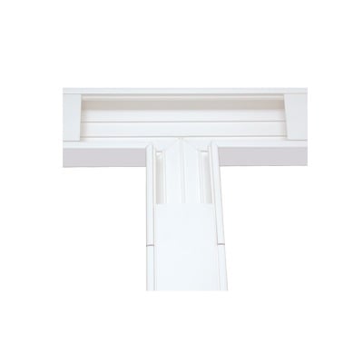 [N4-TEK-100-T-76631] Sección en "T" color Blanco de PVC auto extinguible, para canaleta TEK-100 (5576-13100)