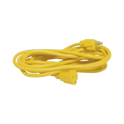 [N4-SYS-136174-175852] Extensión Eléctrica de Uso Rudo Aterrizada 15 metros / 127 V CA 10 A Máximo / Color Amarillo.