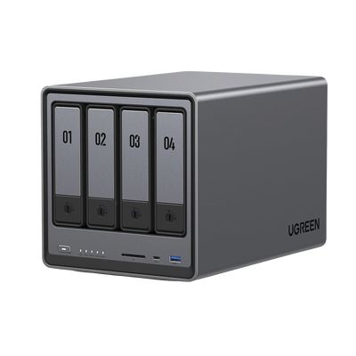 [N4-25371B-239396] NASync DXP4800 | SO UGOS Pro |  Intel N100 12th Gen Intel® Quad Core™ | 4-Bahias (SATA) hasta 96TB | 2* M.2 SSD hasta 16TB| 8GB DDR5 (Exp. a 16GB) | 2.5Gb Dual Ethernet | HDMI 4K | 2* USB2.0 | 1*USB 3.2Gen | 1* USB 3.2Gen2 | 1*USB-C 3.2Gen2 | SD