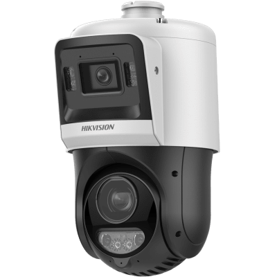 [N4-DS-2SE4C425MWG-E/14(F0)-239217] [TandemVu] Domo PTZ IP 4 Megapixel con Cámara Fija 4 Megapixel / 25X Zoom / 100 mts IR / IP66  / ACUSENSE / PoE+ / Entrada-Salida de Audio y Alarma / Ultra Baja Iluminación / Micro SD
