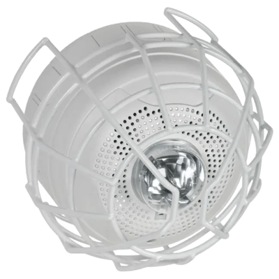 [N4-STI-9714-240110] Protector De Rejilla Anti Vandalismo Y Golpes Accidentales, Color Blanco, Para Sirenas/Estrobos/Bocinas System Sensor, Montaje en Superficie en Techo, 8.55"Altox8.55"Anchox6.23"Profundidad