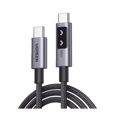 [N4-35501-237833] Cable USB-C a USB-C | 1 Metro | Carga Rápida de hasta 100W | Transferencia de datos 480 Mbps | PD3.0 | QC4.0/3.0/2.0 | FPC | AFC | Protección Integrada| Caja de Aluminio | Nylon Trenzado | Amplia Compatibilidad | Color Negro.