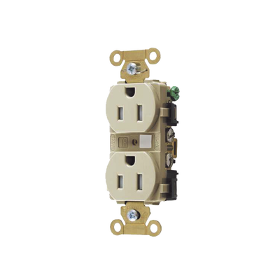 [N4-HUB-HBL-5262-ITR-232934] Contacto Duplex 15 A 125 V / A Prueba de Manipulaciones / Nema 5-15R / Color Marfil.