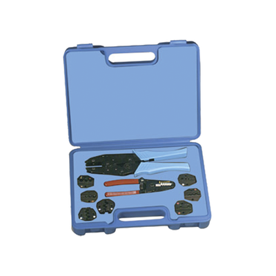 [N4-RFA-4005-500-95113] Kit en Estuche Plástico con 7 Muelas para Instalar Terminales en Cable, Pinzas RFA-4005-20 y Desforradora de Cable.