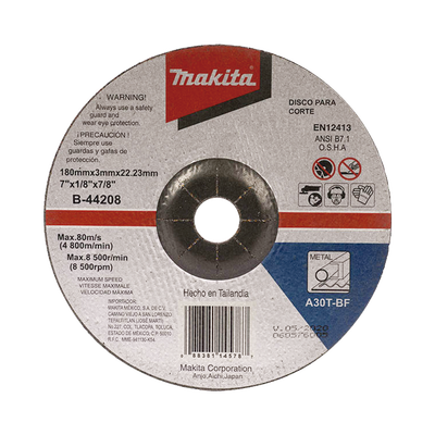 [N4-B-44208-185882] Disco de corte para metal de 7"