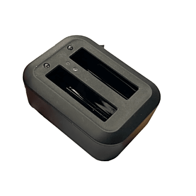 [N4-XMRX5V2BATDOCK-241837] Base de Carga Dual para Baterías de Bodycam| Compatible con XMRX5V2| Diseño Compacto | Carga Rápida Dual |  Indicadores de Estado| Material ABS | No incluye Bateria.