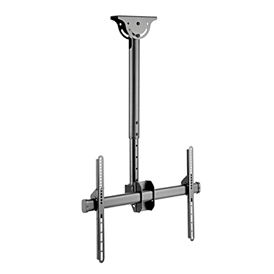 [N4-PLBCE94601S-242001] Soporte de Techo para Pantallas | Compatibilidad VESA 200x200 a 600x400 | Pantallas Hasta 70 Pulgadas | Capacidad de Carga 50 kg | Inclinación Vertical 0° a -25° | Rotación Horizontal 360° | Ajuste de Nivel ±3°