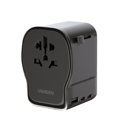 [N4-55001-241543] Cargador de Viaje 65 W, 2C1A, Negro y Gris