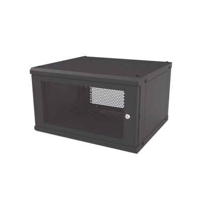 [N4-SR-1906-GFP-VR2-205356] Gabinete de Pared Fijo, Puerta Perforada, Rack 19" de 6 UR (600 x 355 x 523 mm)(An x Al x Prof.)