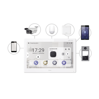 [N4-DS-KH9310-WTE1-194536] Monitor Touch IP / WiFi / ANDROID 7" / Integración con Videoporteros IP, CCTV, Panel de Alarma AXPRO y Biométricos de Acceso / CENTRO DE ADMINISTRACIÓN / Vídeo en Vivo / PoE Estándar / Apertura Remota