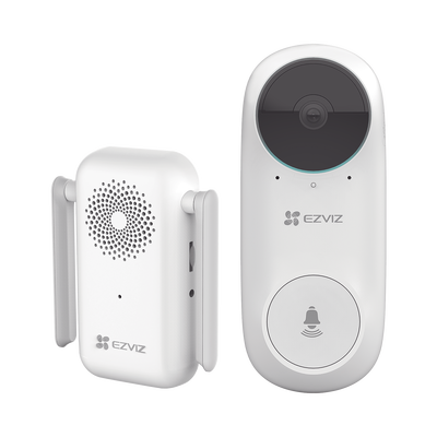 [N4-DB2C-192645] Timbre Wi-Fi (Doorbell) de Batería Recargable  / Libre de Cables / Llamada a la App / Incluye Timbre Para Interior Con Timbres Seleccionables / Ranura para Memoria / Uso Interior