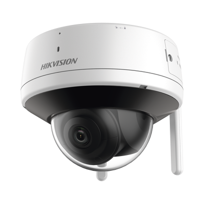 [N4-DS-2CV2121G2-IDW(E)-205488] Domo IP 2 Megapixel / Lente 2.8 mm / 30 mts IR / Exterior IP66 / Wi-Fi / WDR 120 dB / H.265+ / Micrófono y Bocina Interconstruido / MicroSD