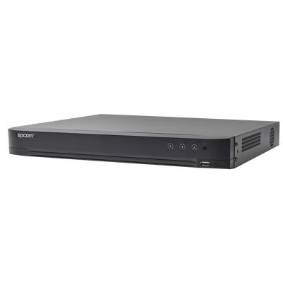 [N4-EV-4032TURBO-D(E)-205150] DVR 32 Canales TurboHD + 8 Canales IP / 5 Megapixel Lite - 3K Lite / Acusense (Evita Falsas Alarmas) / Audio por Coaxitron / 2 Bahías de Disco Duro / H.265+