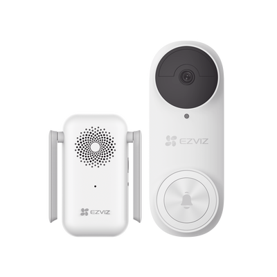 [N4-CS-DB2KIT-204692] Timbre con Cámara Wi-Fi (Doorbell) de Batería Recargable  / Libre de Cables / Uso Exterior Con Protección (IP65) / Cámara 3 Megapíxel / Llamada a la App / Incluye Timbre Para Interior Con Timbres Seleccionables / Ranura