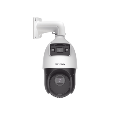 [N4-DS-2SE4C415MWG-E(14F0)-210369] [TandemVu] Domo PTZ IP 4 Megapixel con Cámara Fija 4 Megapixel / 15X Zoom / 100 mts IR / IP66 / ACUSENSE / PoE+ / Entrada-Salida de Audio y Alarma / Ultra Baja Iluminación / MicroSD