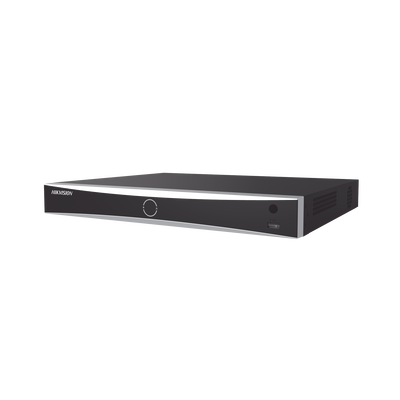[N4-DS-7616NXI-K2-220804] NVR 12 Megapixel (4K) / 16 canales IP / AcuSense (Evita Falsas Alarmas) / Reconocimiento Facial / 2 Bahías de Disco Duro / HDMI en 4K / Sin Puertos PoE+ / Alarmas I/O