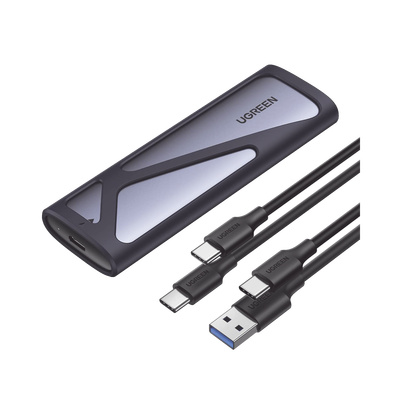 [N4-90264-215495] Carcasa Disco Duro NVME M.2 (Enclosure) | Hasta 2TB | USB3.1 a 10 Gbps | SATA SSD PCIE 3.0 | Soporta M Key y B Key | Compatible con SSD M.2 NVME 2230/2242/2260/2280 | UASP | S.M.A.R.T. | TRIM | ESD Incorporado | Caja de Aluminio.