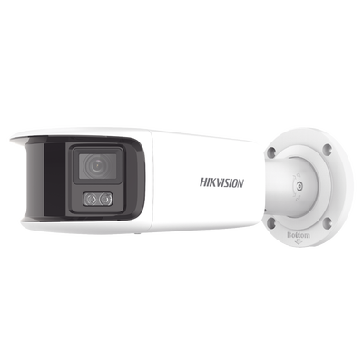 [N4-DS-2CD3T87G2P-LSU/SL(C)-209825] [ PROTECCIÓN ACTIVA ] Bala IP Panorámica 8 Megapixel / 180° / Lente 4 mm / Imagen a Color 24/7 / PoE / WDR 130° / IP67 / ACUSENSE / Protección Activa (Luz Estroboscópica y Alarma Audible) / 40 mts Luz Blanca / MicroSD