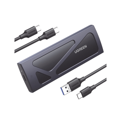 [N4-15512-221923] Carcasa Disco Duro NVME M.2 (Enclosure) | Hasta 2TB | USB3.2 a 10 Gbps | Soporta M Key y B+M Key | Compatible con SSD M.2 NVME 2230/2242/2260/2280 | UASP | S.M.A.R.T. | TRIM | ESD Incorporado | Color Negro | Caja de Aluminio.