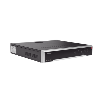 [N4-DS-7732NI-K4/16P(D)-215104] NVR 8 Megapixel (4K) / 32 canales IP / 16 Puertos PoE+ / Soporta Cámaras con AcuSense / 4 Bahías de Disco Duro / Switch PoE 300 mts / HDMI en 4K / Videoanaliticos
