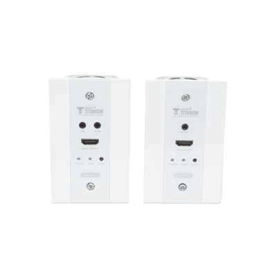 [N4-TT-676-W-210351] Kit Extensor HDMI en PLACAS DE PARED para distancias de 70 metros / Resolución 4K@60Hz / Cat 6/6A/ 7 / HDR/ IPCOLOR/ Cero Latencia / Soporta Control Remoto / Placa de pared de 2.74 x 4.49” (tamaño estándar de EE.UU.)