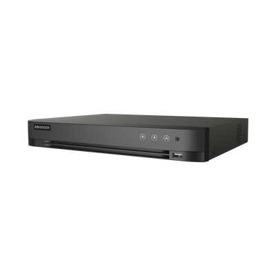 [N4-IDS-7208HUHI-M1/S(C)-208388] DVR 8 Canales TurboHD + 8 Canales IP / 8 Megapixel (4K) / Acusense (Evita Falsas Alarmas) / Audio por Coaxitron / 1 Bahía de Disco Duro / H.265+