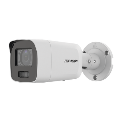 [N4-DS-2CD3087G2-LSU(C)-213695] Bala IP 8 Megapixel (4K) / Imagen a Color 24/7 / Lente 2.8 mm / Luz Blanca 40 mts / Exterior IP67 / WDR 130 dB / Entrada y Salida de Audio y Alarma / Captura Facial / ONVIF / Micro SD / Micrófono Integrado