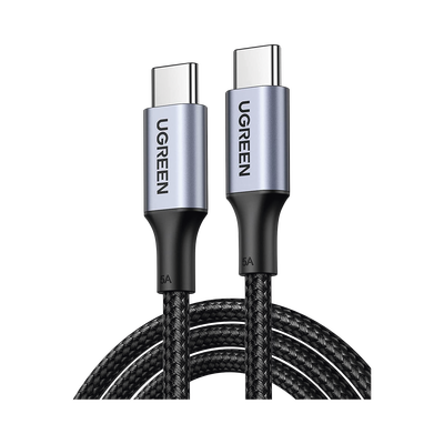 [N4-70427-219120] Cable USB-C a USB-C | 1 Metro | Carga Rápida de hasta 100W | Transferencia de datos 480 Mbps | PD3.0 | QC4.0/3.0/2.0 | FPC | AFC | Protección Integrada| Caja de Aluminio | Nylon Trenzado | Amplia Compatibilidad | Color Negro.