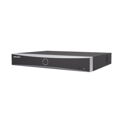 [N4-DS-7604NXI-K1/4P(B)-228995] NVR 12 Megapíxel (4K) / 4 canales IP / 4 Puertos PoE+ / Reconocimiento Facial / AcuSense (Evita Falsas Alarmas) / 1 Bahías de Disco Duro / HDMI en 4K / 300 Metros PoE Modo Extendido