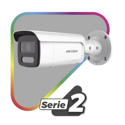 [N4-DS-2CD2T47G2H-LISU/SL-220943] [Dual Light + ColorVu] Bala IP 4 Megapixel / Lente 4 mm / 60 mts IR + 60 mts Luz Blanca / Exterior IP67 / Luz Intermitente y Alerta de Audio / Videoanaliticos (Filtro de Falsas Alarmas) / PoE / WDR 130 dB / Captura Facial  /  ACUSEARCH