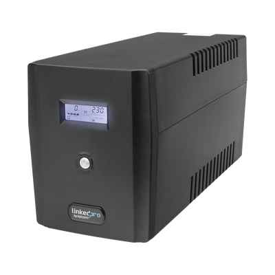 [N4-LP1500LCD-224692] UPS 1500VA/900 W Pantalla LCD / Línea Interactiva 120Vca / 6 tomas 5-15R (4 Respaldadas) / Regulación de Voltaje / Protección RJ45