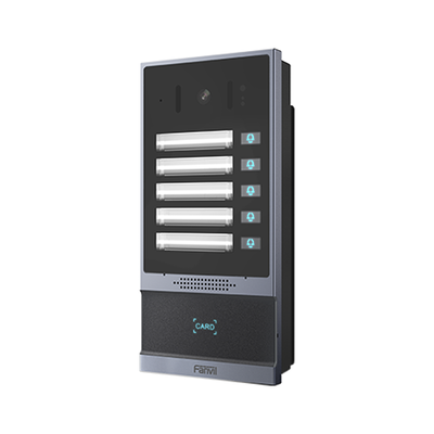 [N4-I63-205481] Videoportero SIP i63, 2 relevadores con 5 botones de marcación rápida, anti-vandálico, IP66 y IK07, PoE